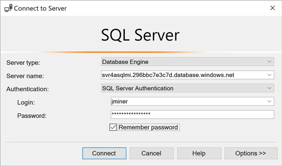 Azure SQL Managed Instance - Connecting to Azure SQL MI from Jump Server.