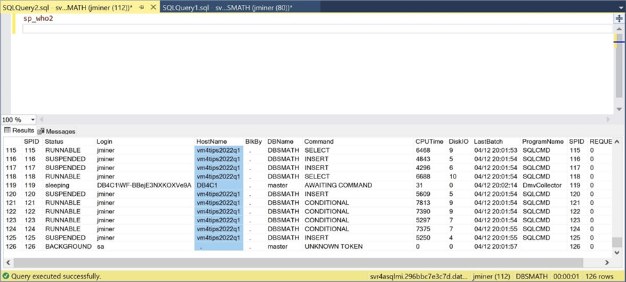 Azure SQL Managed Instance - Execute sqlcmd 20 times for parallel computation.