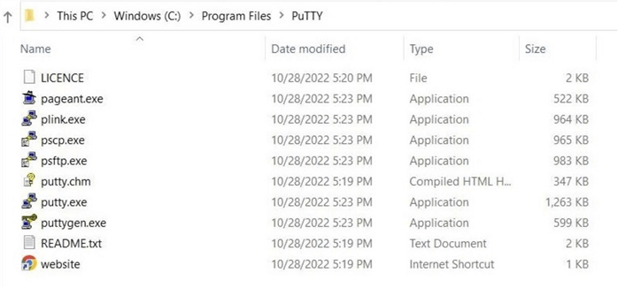 SFTP protocol for ABS - Download the Putty utility.