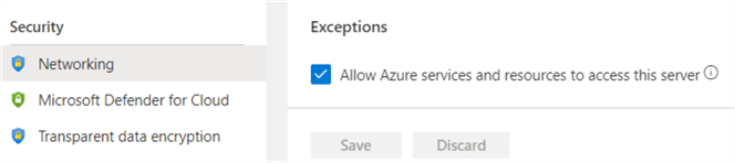 allow all Azure services
