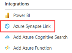 synapse link menu item