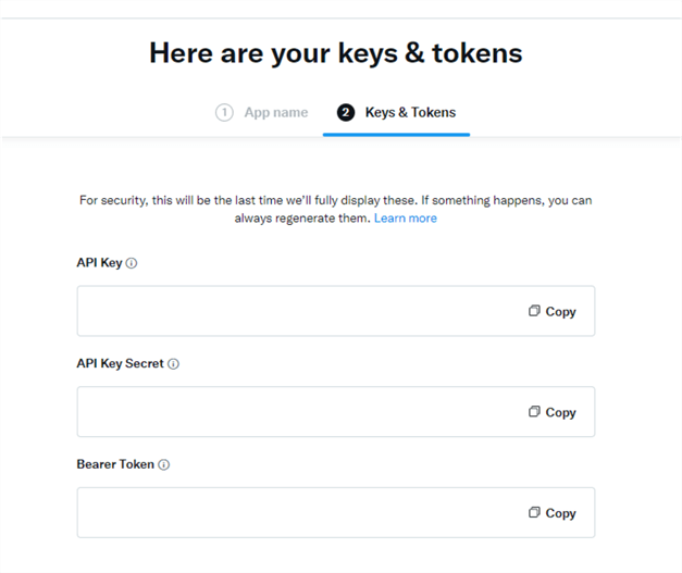 Retrieving API Keys.