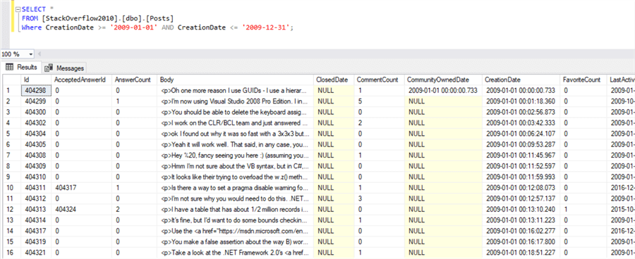 Select Sql Server Data Between Two Dates