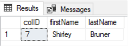 all rows where the first name ends with that letter