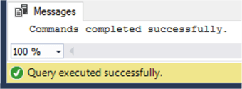 Successfully executed