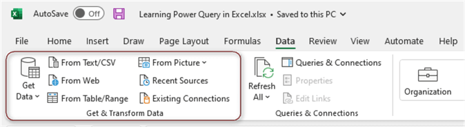 power query in Excel