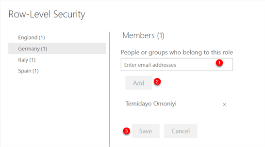Set dataset security