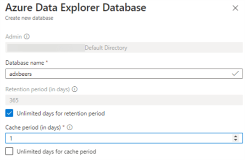 configure database options