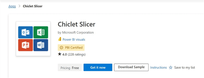 Chiclet slicer add-on