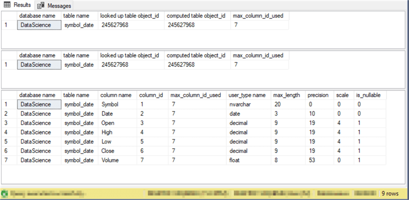 Joining sys.all_columns Metadata to a Specified Table in sys.tables