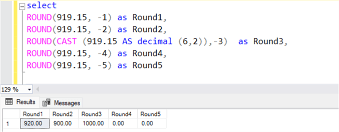 Avoid Arithmetic Overflow Error in ROUND function Output