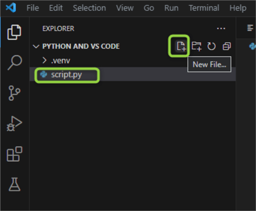 create python script file 