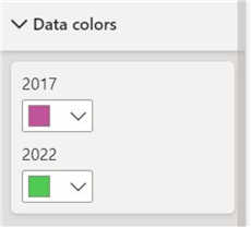Data colors editing option