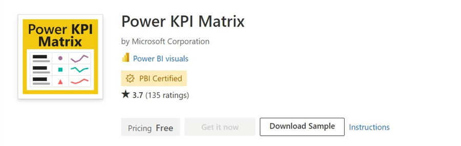 Power KPI Matrix package installation