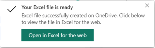 Export to Excel button in Power BI service