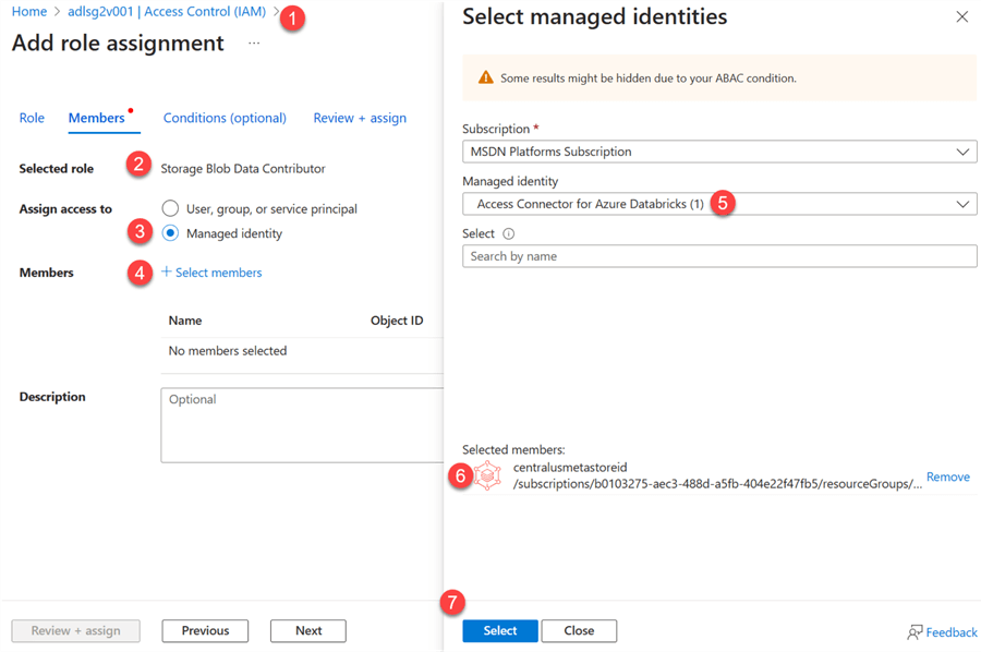RoleAssign Steps to add managed identity role assignment