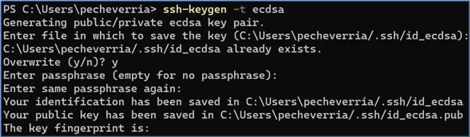 ssh-keygen in Windows