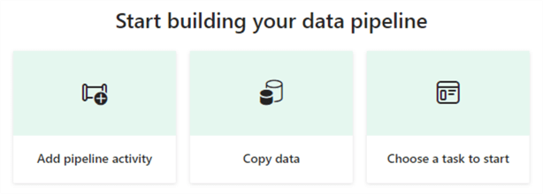 start building your data pipeline, 3 options
