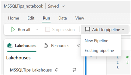 add notebook to pipeline