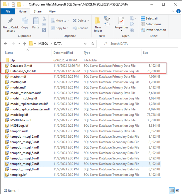 Physical Files Not Deleted