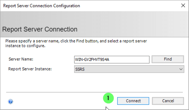 Connect to SSRS