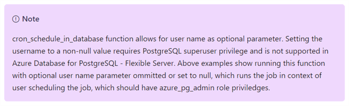 deploy + configure - azure sql database for postgreSQL - pass null value as user name