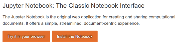 Jupyter Notebook Classic Notebook Interface