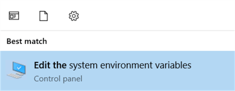 Edit system environment variables