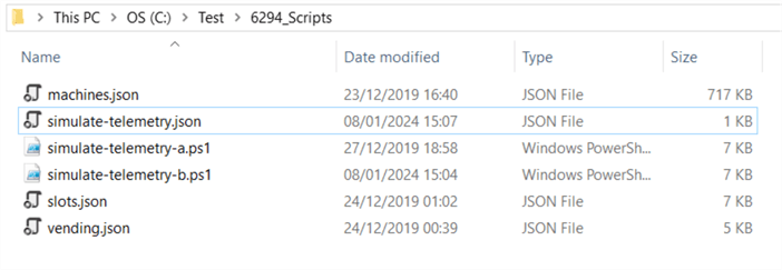 PS scripts to generate sample data