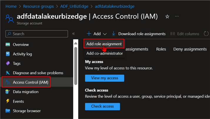 Access Control for New User Created to Azure Storage (adls)