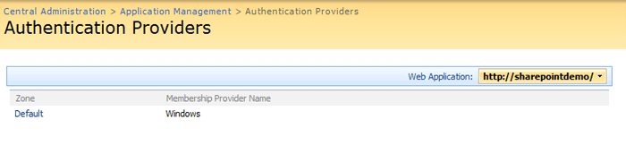 authentication providers