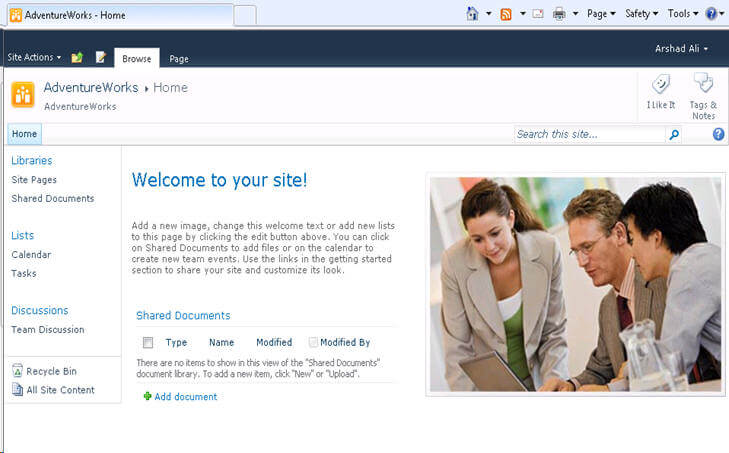 sharepoint site