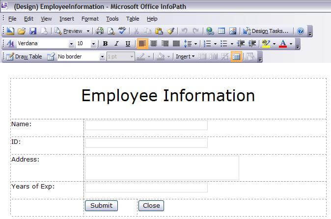 employee information