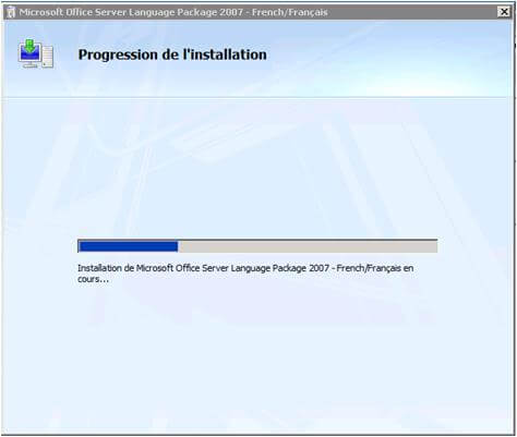 French Language Install