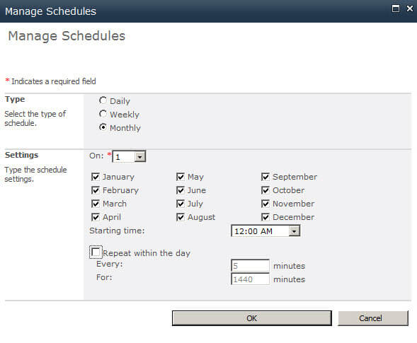 manage schedules