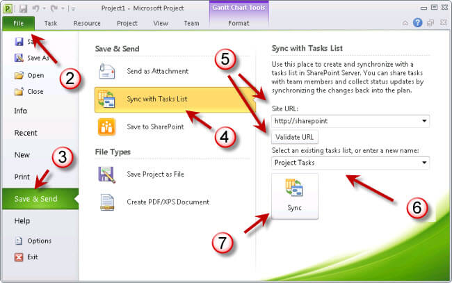 Synch Project Plan with SharePoint