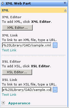 xml web part