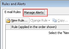 0 Manage Alerts