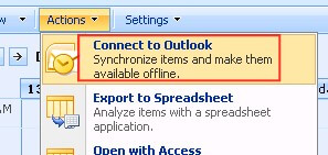 2Connect to Outlook