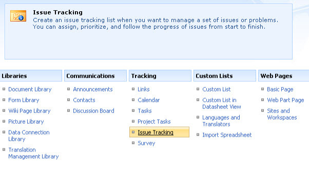issue tracking