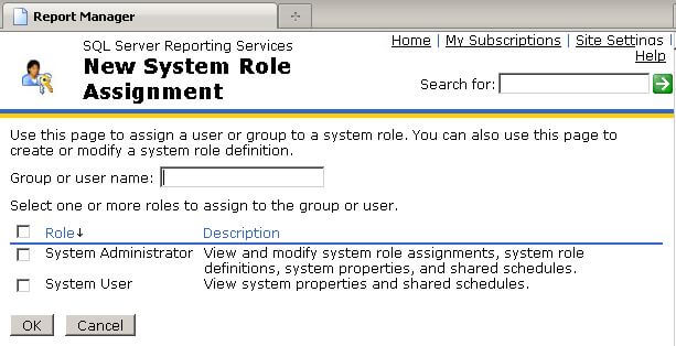 ew system role assignment