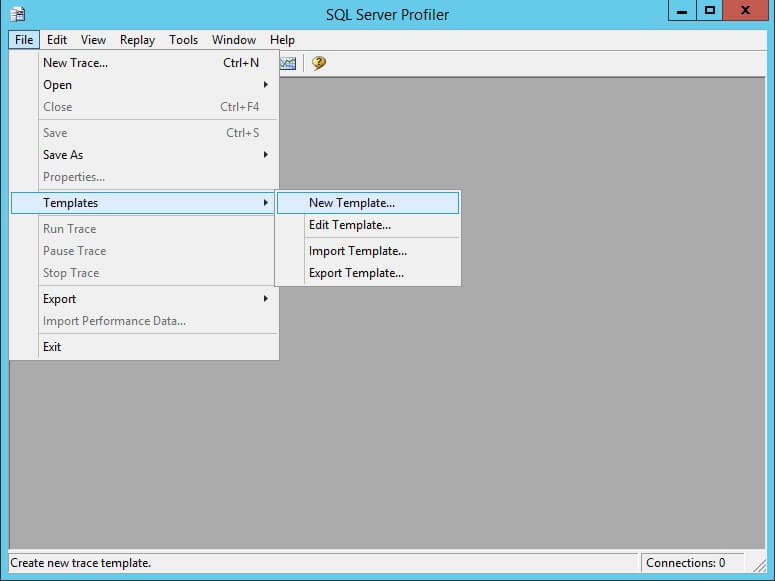 SQL Profiler - New Template