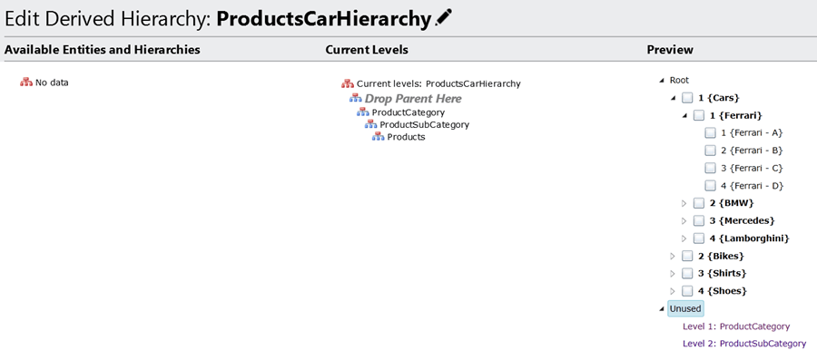 Create Hierarchy in SQL Server Master Data Services