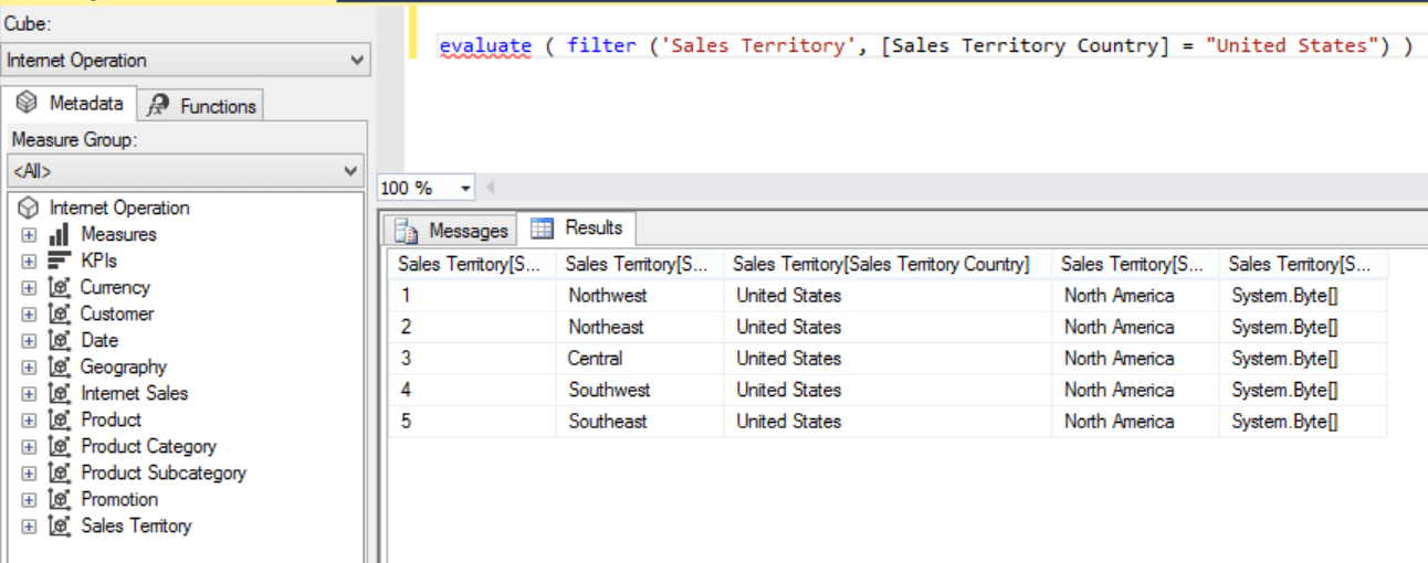 Selecting Data 3 Filter 1 Query