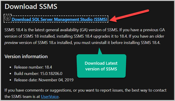 Download SSMS