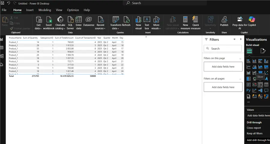 Power BI report