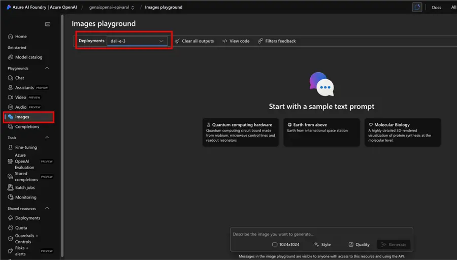 Image Playground UI