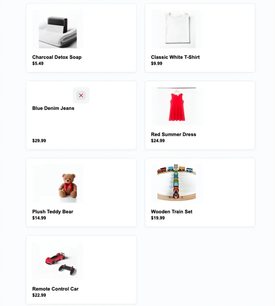 product list and images 3