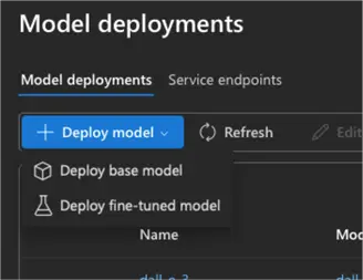deploying a new model