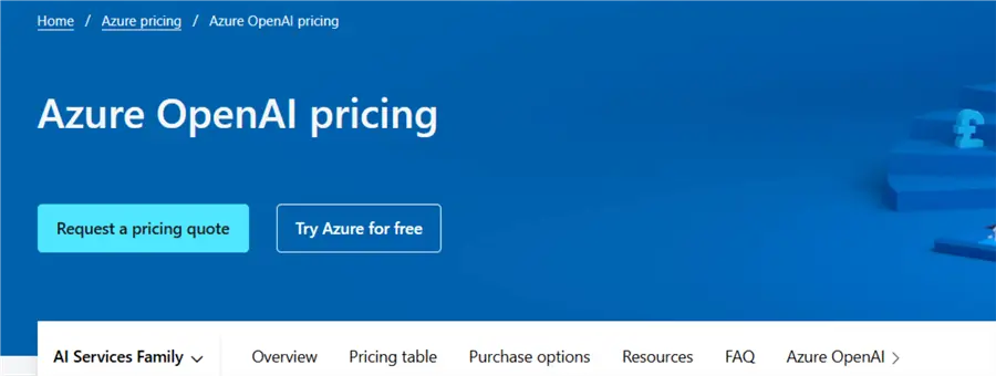 Azure OpenAI pricing